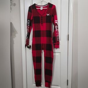 Victoria's Secret Plaid One Piece - Red and Black